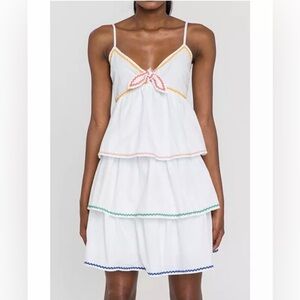 chinese dress ladies Scalloped Edge Midi Dress